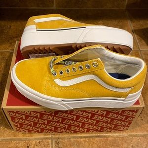 Vans Old Skool Stacked Platform -Yellow Unisex | Men’s 6.5/ Women’s 8
